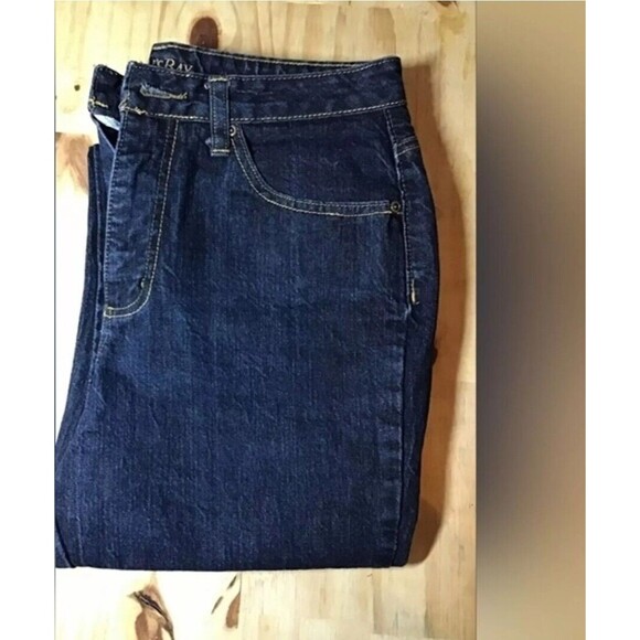 St. John's Bay Jeans Women's Size 12 Bootcut Short Cropped Leg Dark Wash Blue - Picture 6 of 6